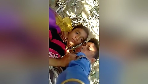 Brunette indian brunette gets her cunt pounded in the sun