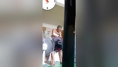 Mature woman fucks her mature brother in doggystyle