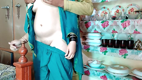 Wife with big juicy white skin having fun with her dear friend